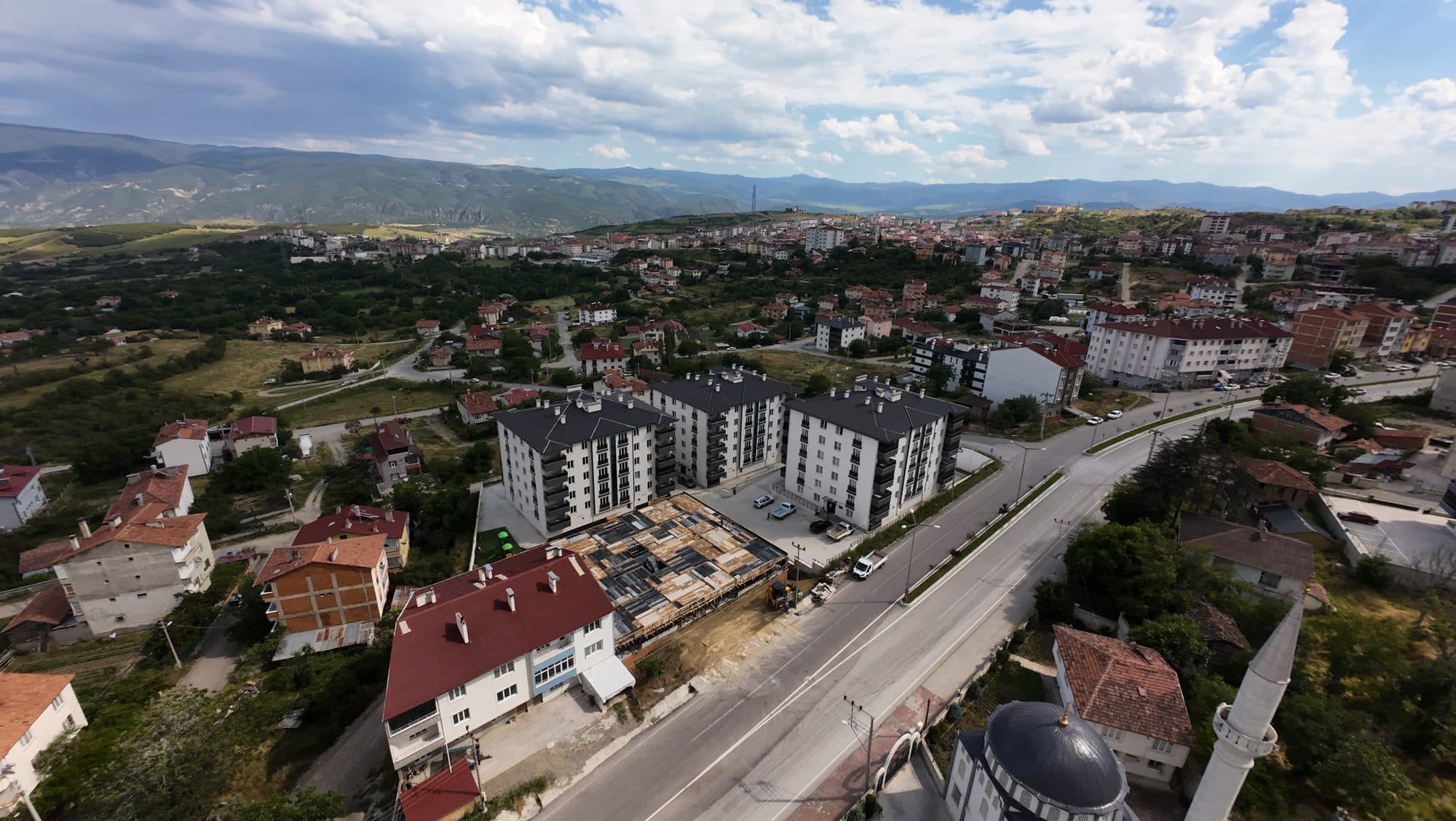 Çağ Park Konutları havadan görünüm